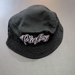 Playboy Black Bucket Hat for Kids